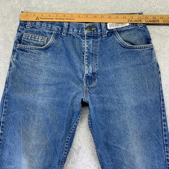 Big Bill FR Indura Jeans Mens 34x31 Blue Denim Workwear Flame Resistant HRC 2 - Picture 13 of 16
